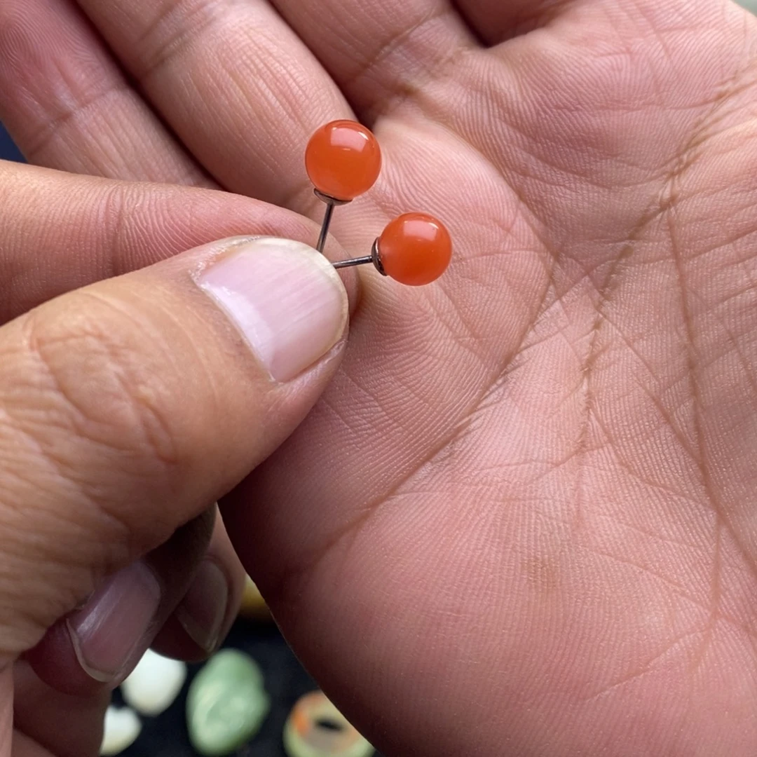 南红玛瑙合金颈饰