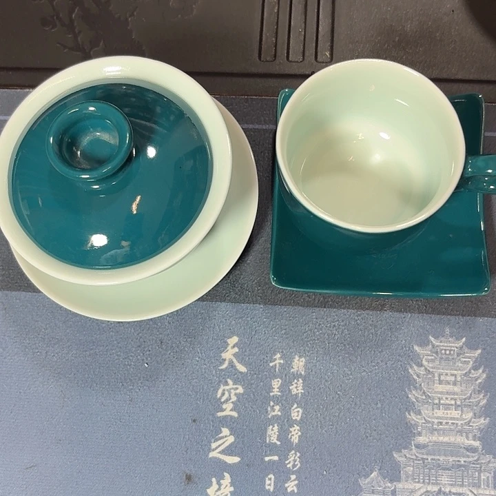 哆***咪陶瓷景德镇高温陶瓷盖碗杯子