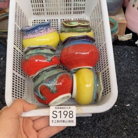 紫砂花盆微瑕198口径4.5左右