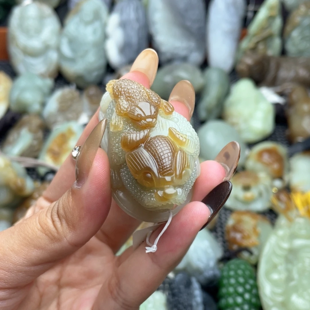 和田玉未镶嵌挂件