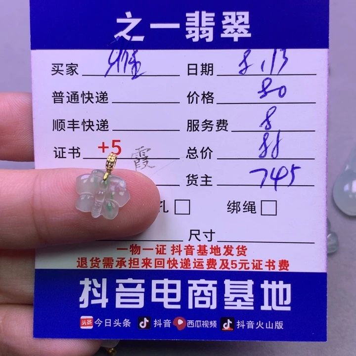 翡翠18K金镶嵌颈饰雅*