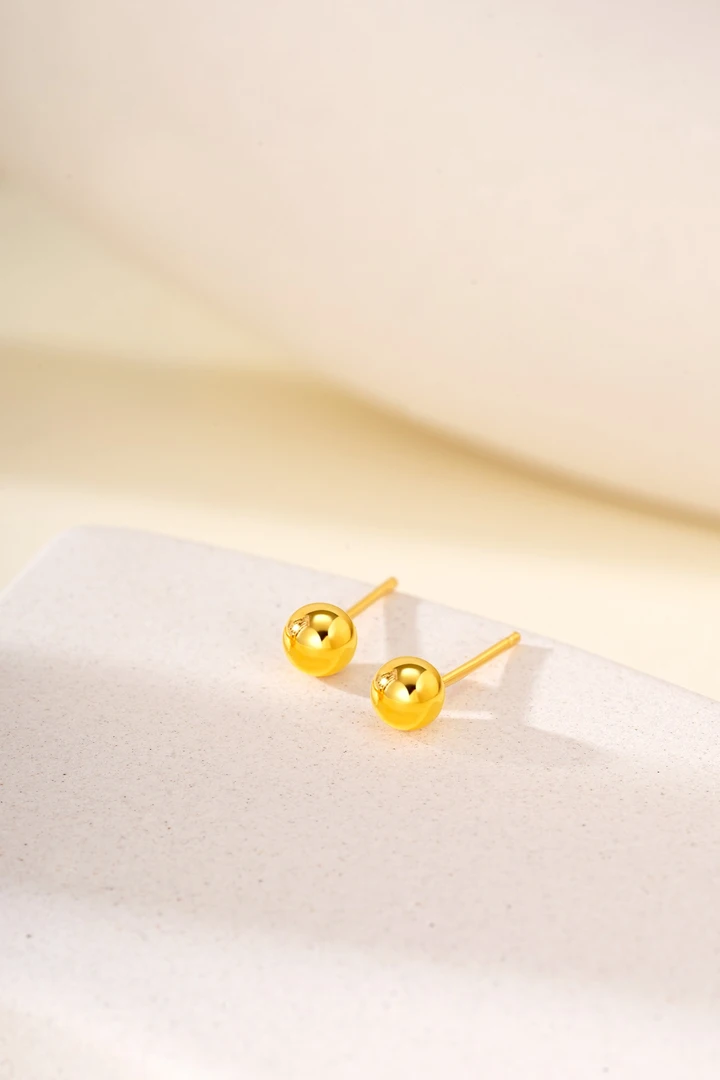 合金耳饰 经典时尚百搭豆豆耳钉