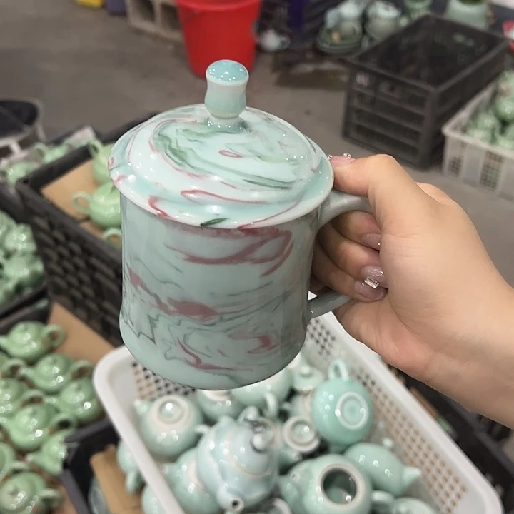 龙泉云间青瓷小米茶器