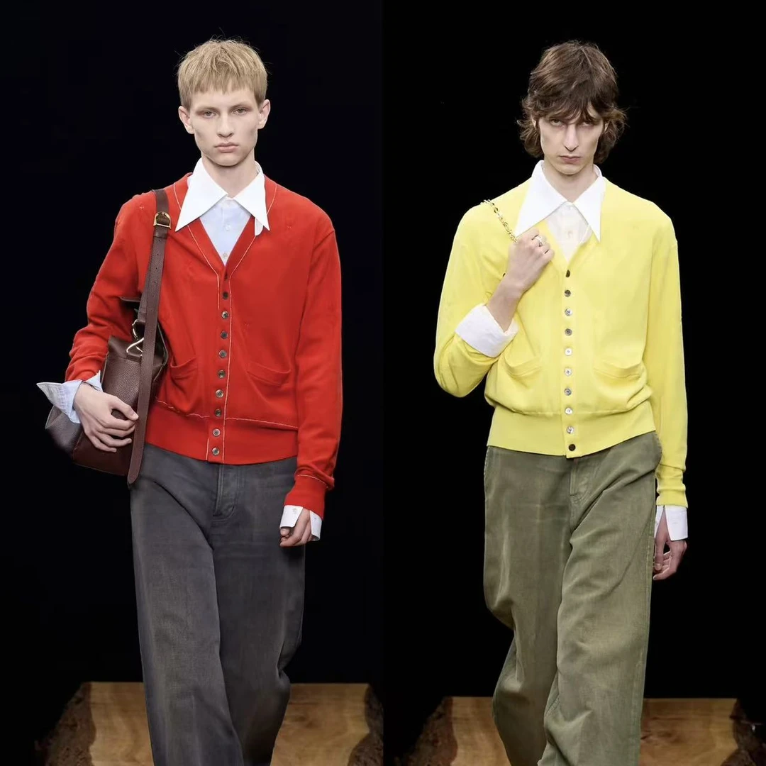 11号链接【拼接刺绣L花】秋冬设计轻奢时尚百搭高级感毛衣8017