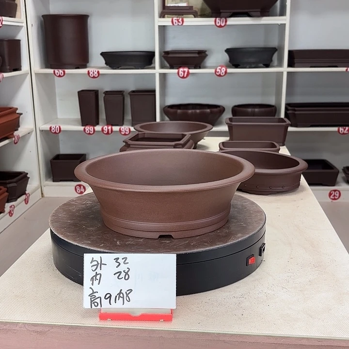 花盆紫砂下带圆盆