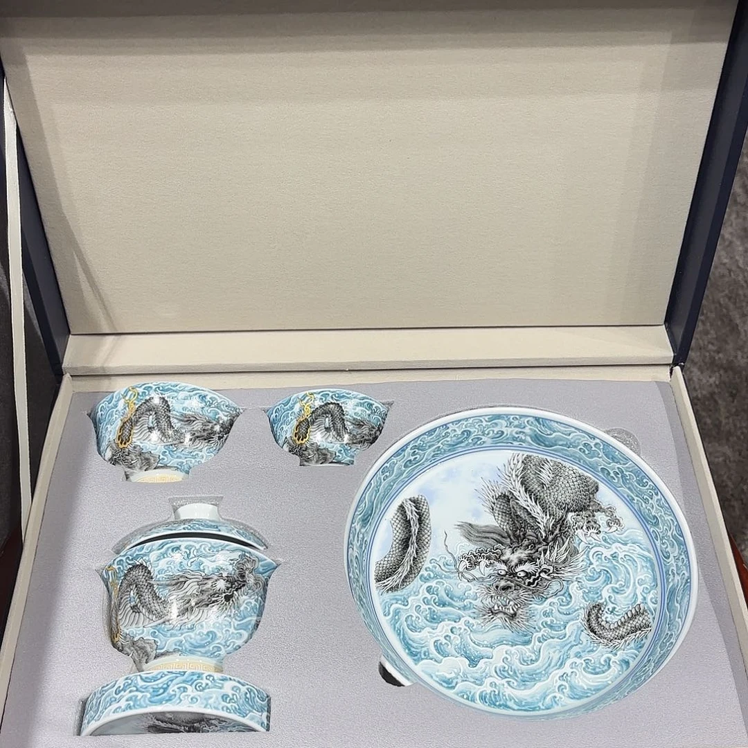 盖碗景德镇茶具高温