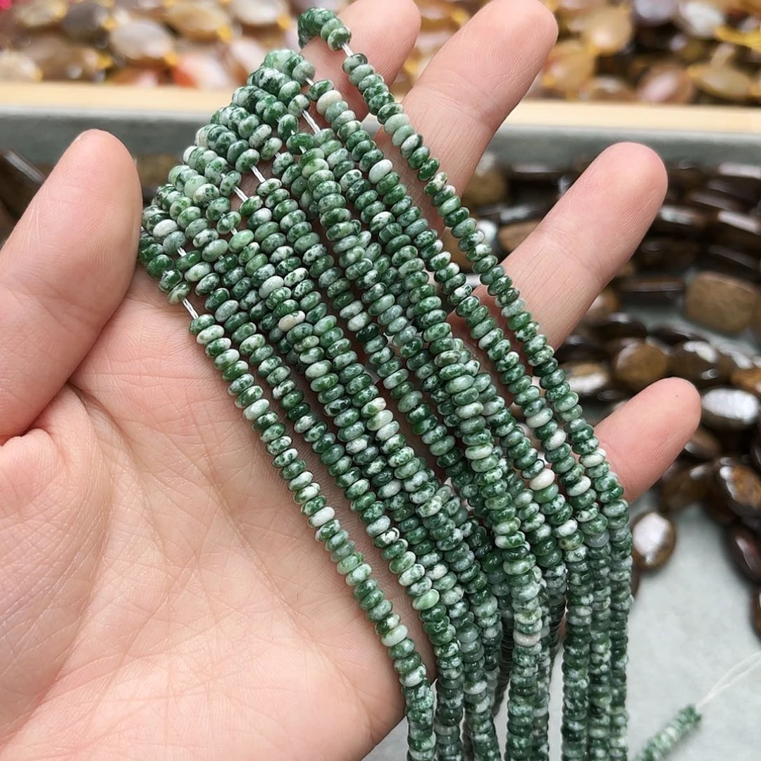 玛瑙/玉髓未镶嵌珠宝半成品24绿点算盘一条