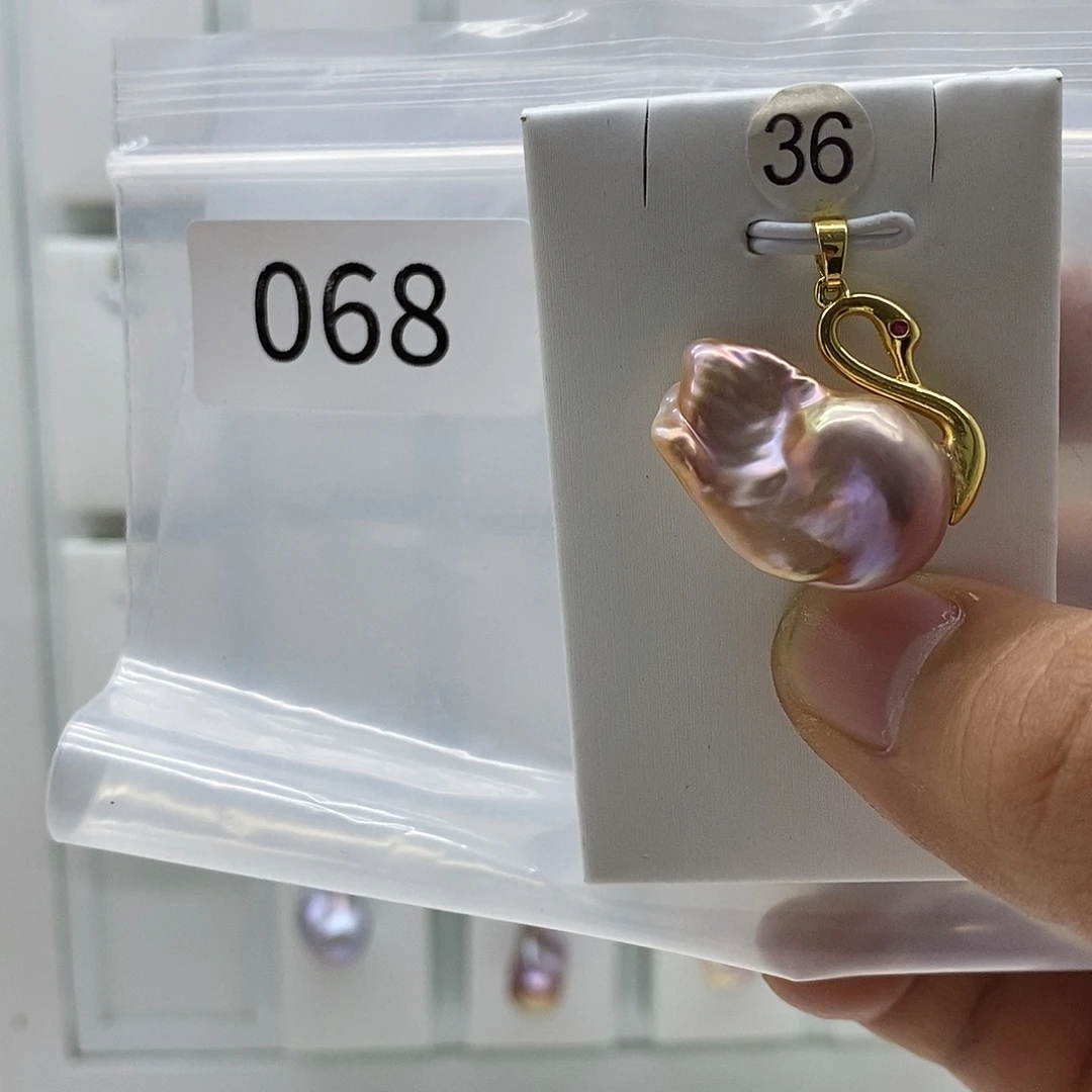 淡水珍珠巴洛克珍珠001合金