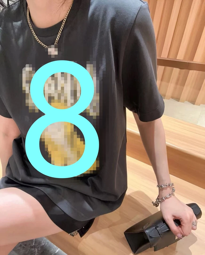 男女同款灰兔子上镜百搭灰色白色两种颜色圆领休闲短袖T恤衫