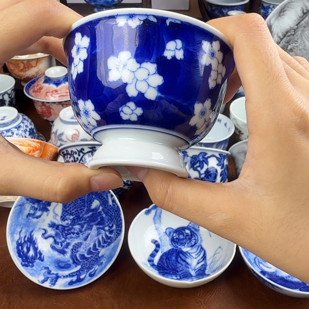 景德镇陶瓷手绘作品微瑕