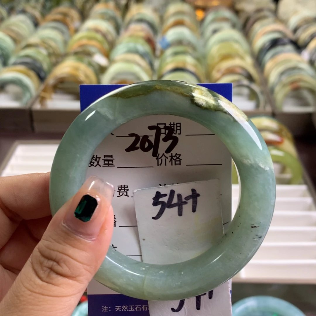 蛇纹石玉未镶嵌手镯2073