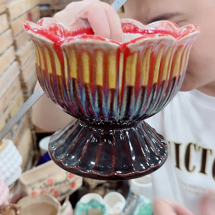 有孔.凑单10元陶瓷花盆发货！