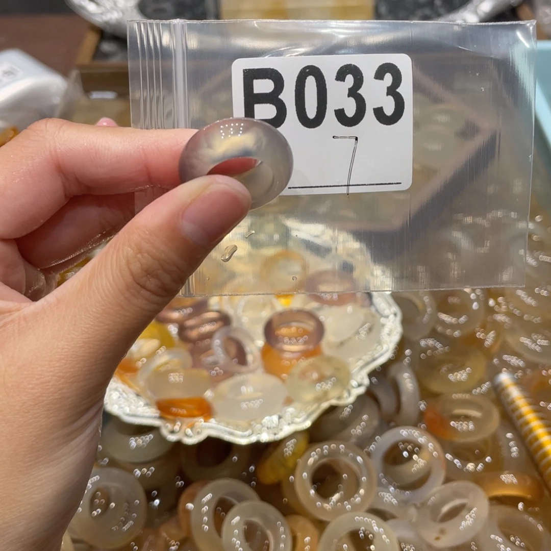 玛瑙/玉髓未镶嵌戒指033