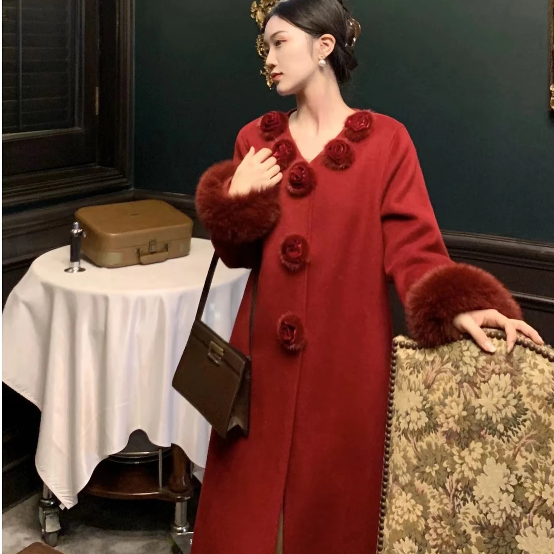 【丹砂玫瑰】高端定制大衣