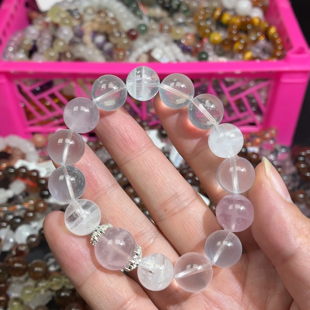 未镶嵌手链水晶粉晶设计款