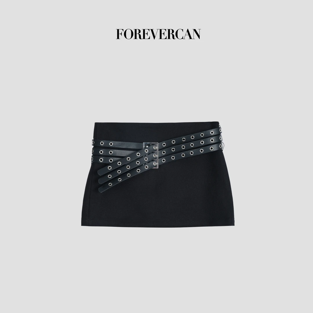 FOREVERCAN"Punk Style"哥特风百搭裙裤配重磅朋克皮带SP18961