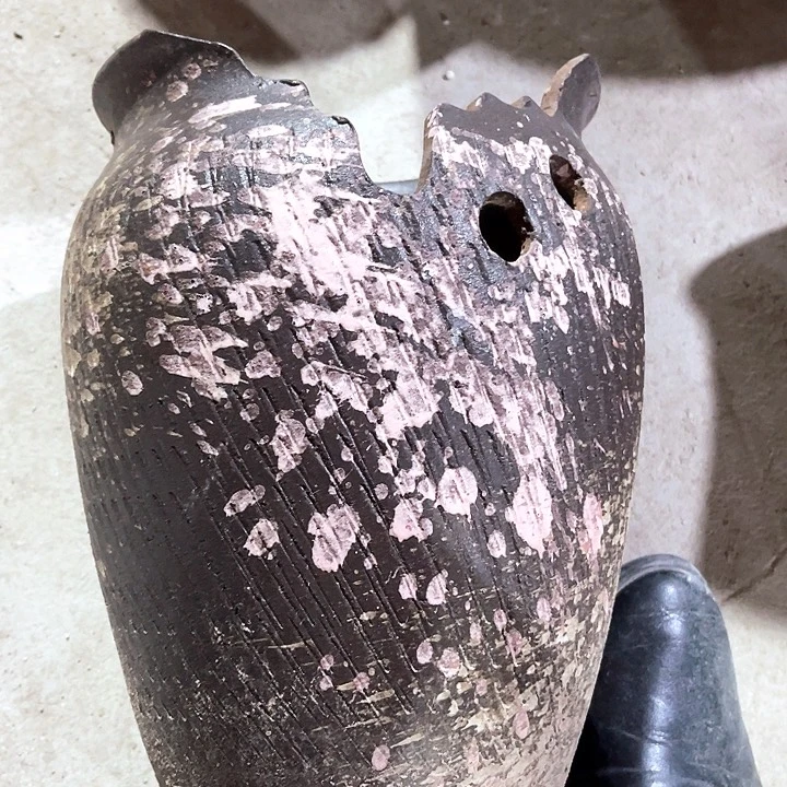 紫砂花盆口径20高度28一只底部瑕疵