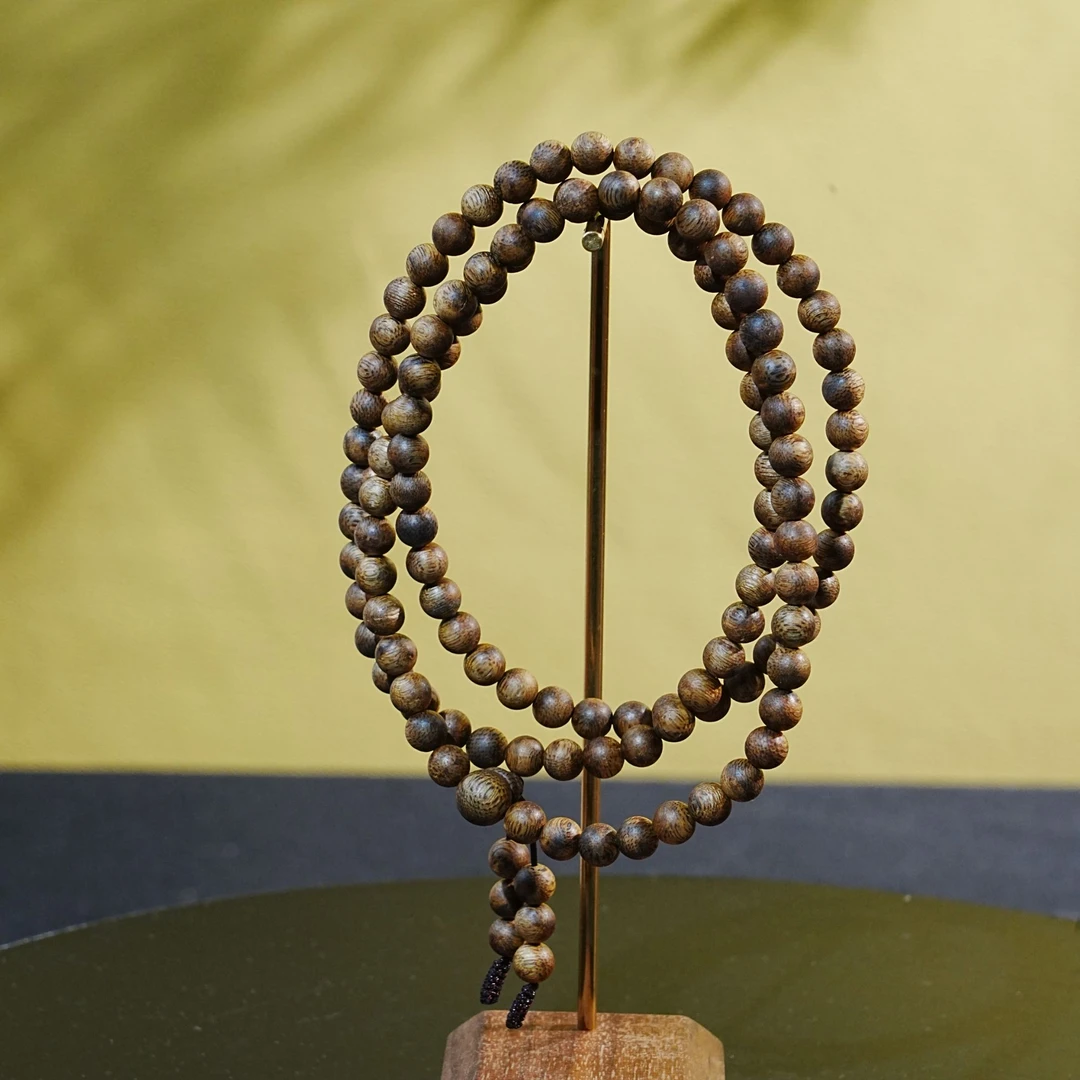 柬埔寨黄油粗纹沉香念珠0.65cm 10.96g250917068 A