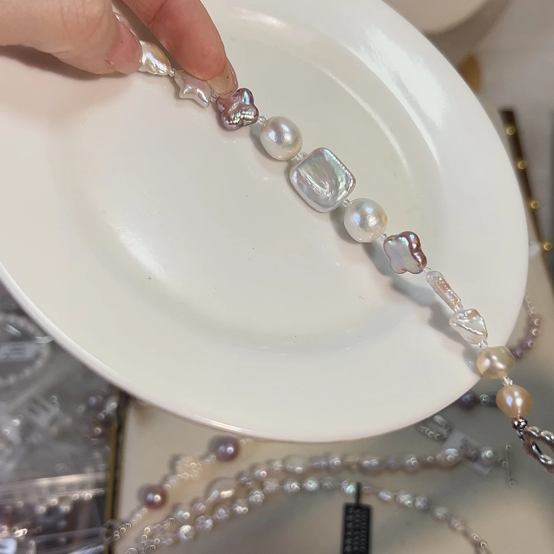 设计款珠宝首饰淡水珍珠合金