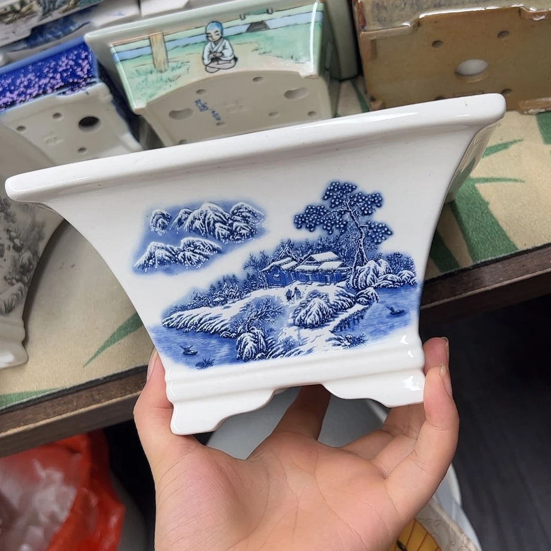紫砂花盆290号瑕疵19/10cm
