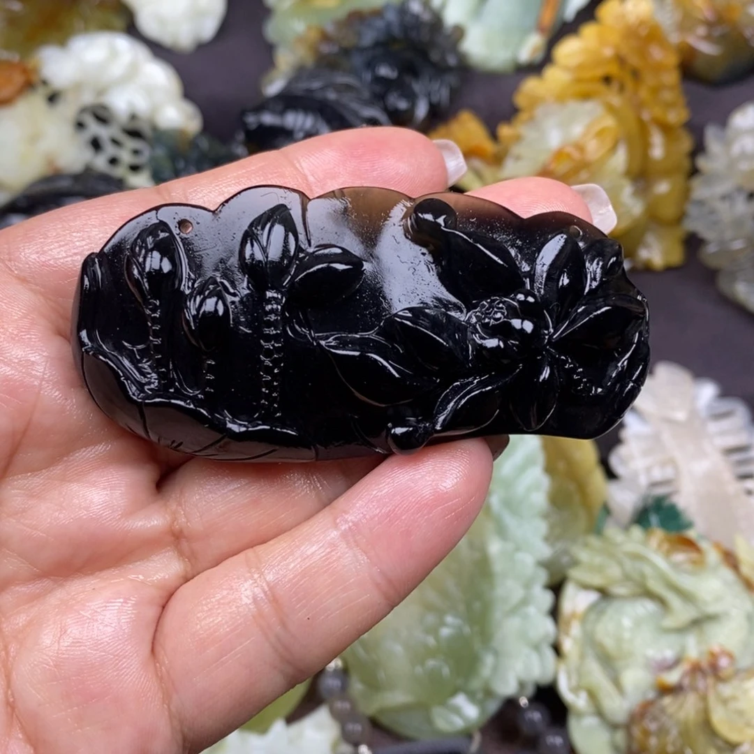 蛇纹石玉颈饰未镶嵌*️***