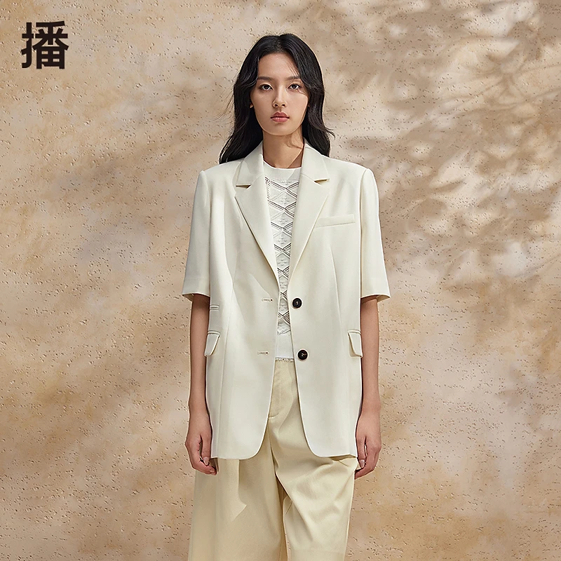 【达人专属】播小西装夏季休闲薄款小西服利落西装领西装DDR2XD5640