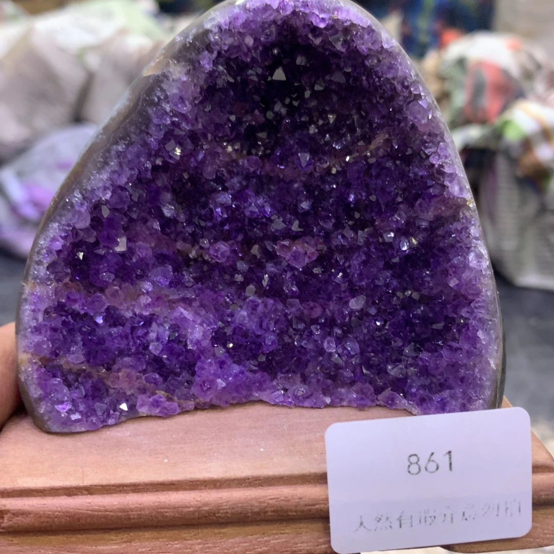 水晶摆件未镶嵌紫晶861