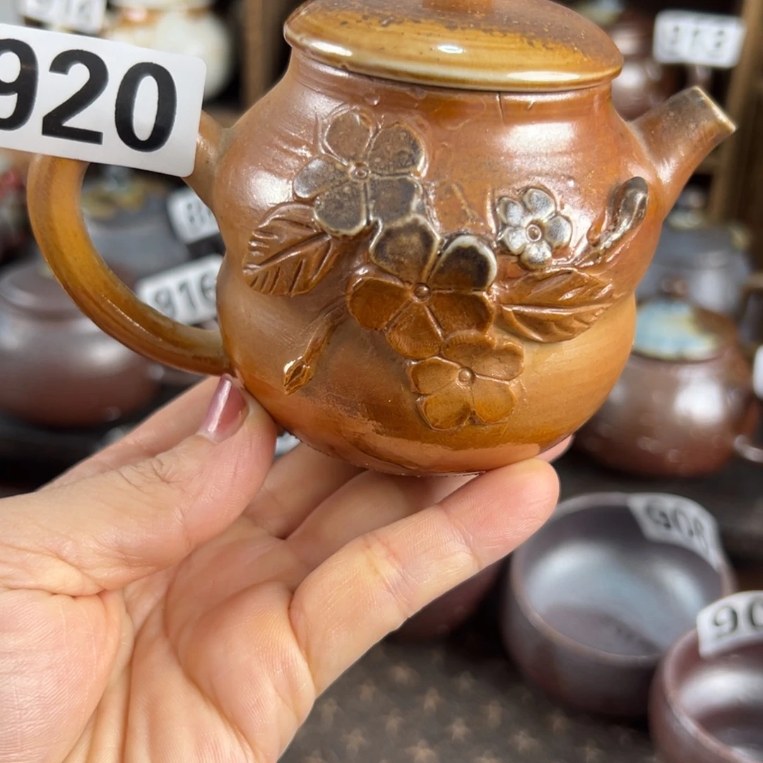 杯柴烧茶器主人壶微瑕