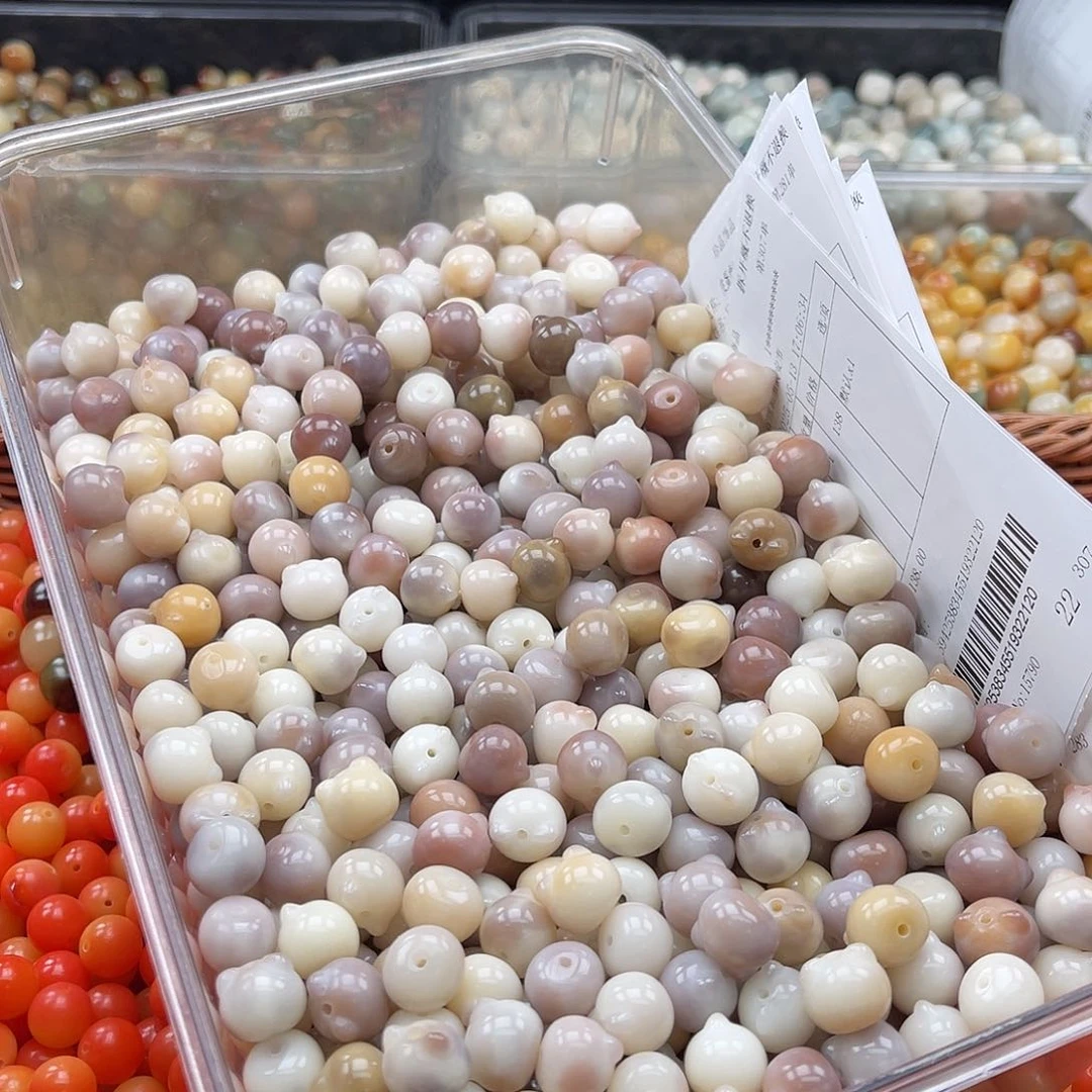 白玉菩提吊坠Wc/13mm/20颗