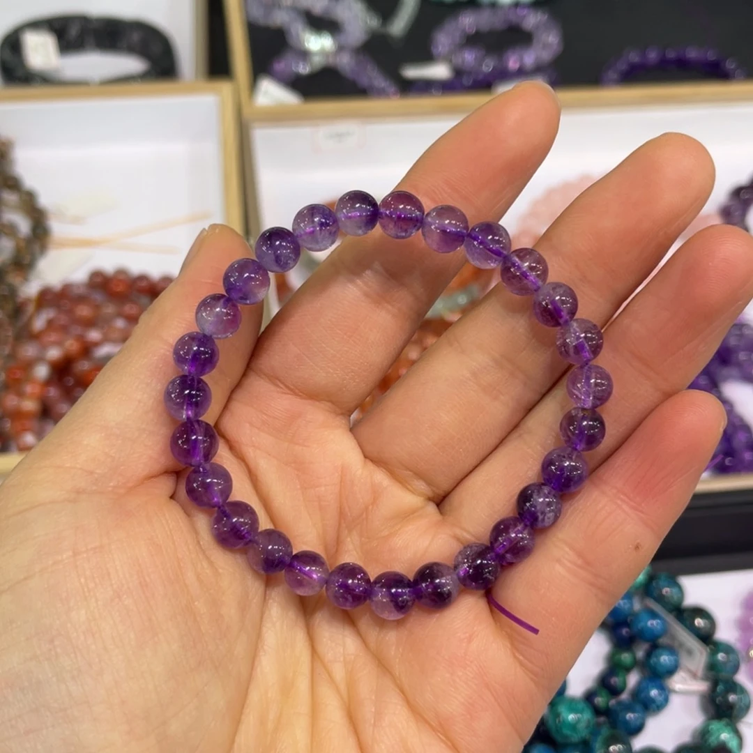 紫晶手链未镶嵌向***齐手链