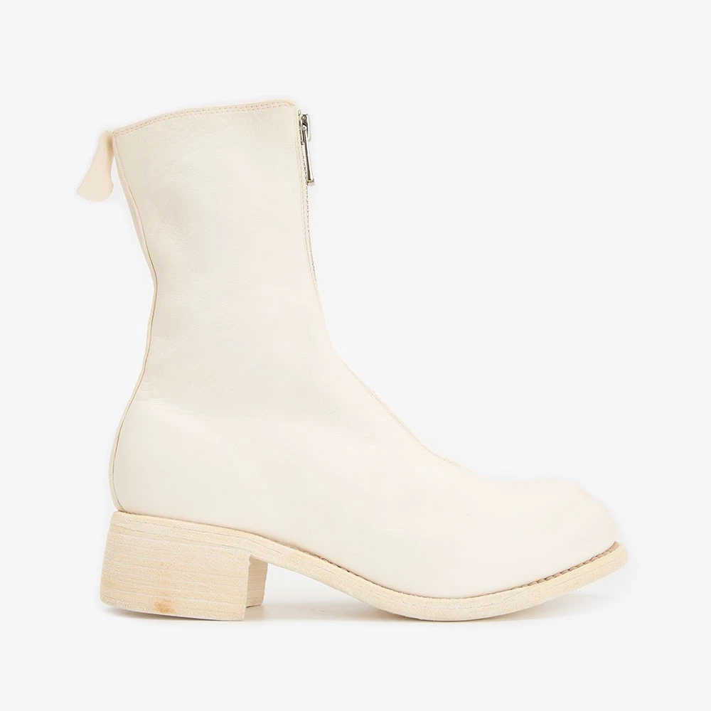 GUIDI PL2鬼帝新品手工鞋拉链真皮中筒靴女士靴靴子皮靴PL2CO00T