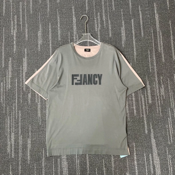 99新 FENDI/芬迪 拼色短袖/尺码XL