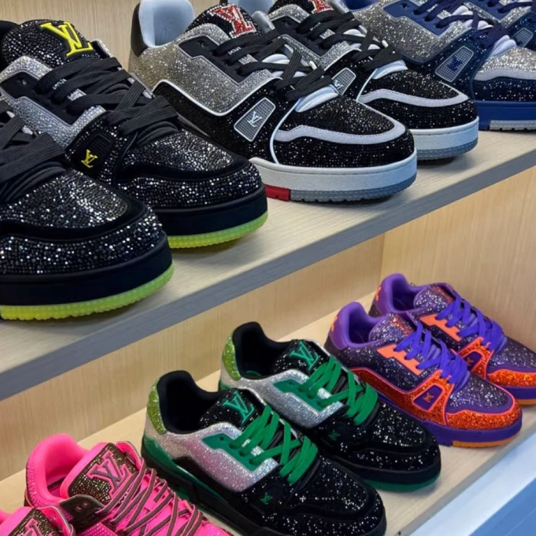 未使用 LouisVuitton/路易威登 Trainer 钻鞋 精品集合