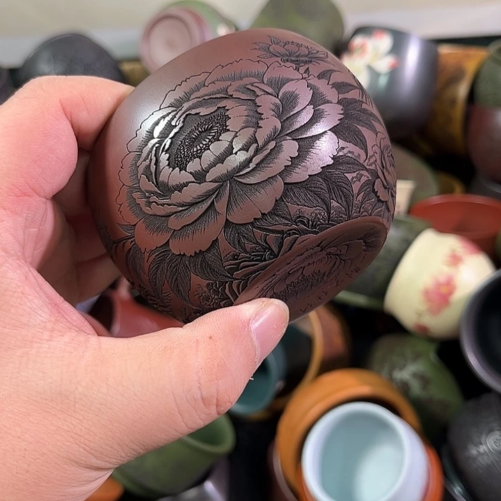 茶杯紫砂全手工紫砂主人杯