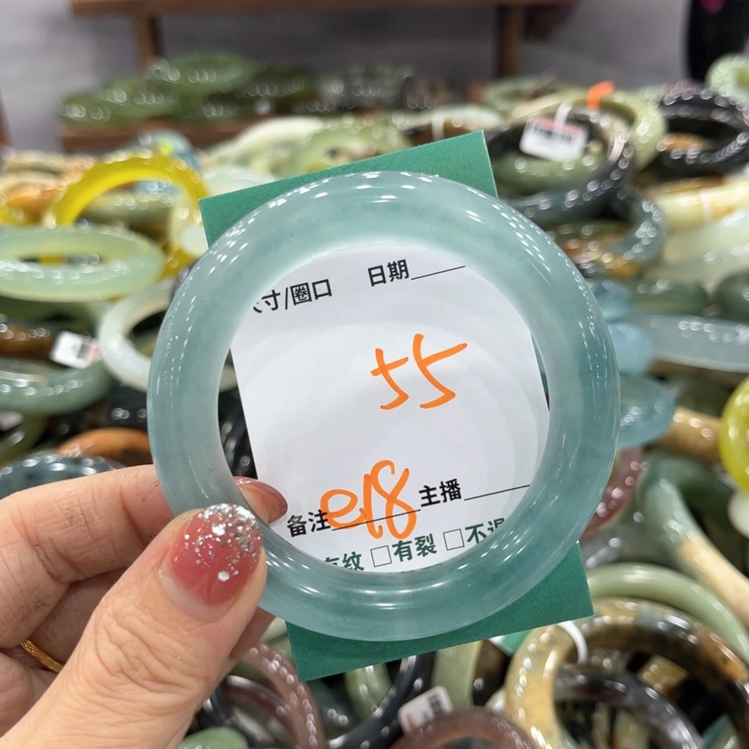 未镶嵌蛇纹石玉手镯手镯