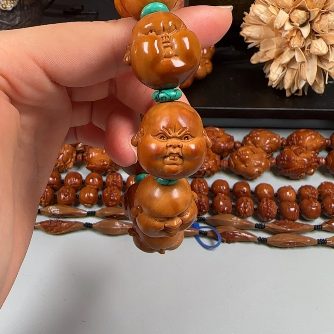 橄榄核手串/手链曹冬雪 22铁核人生百态