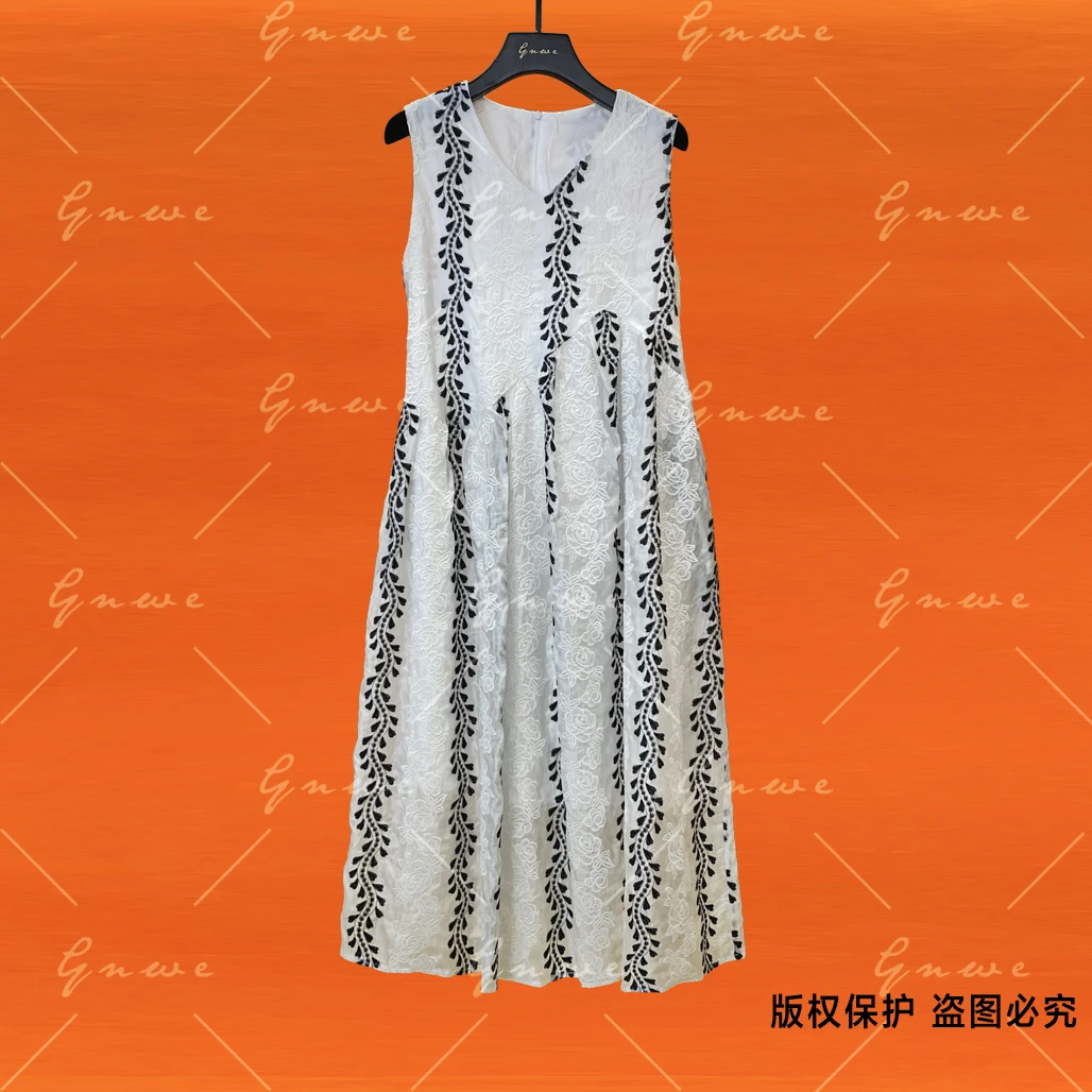 【私人订制】夏季新款轻奢高定洋气优雅连衣裙G0427