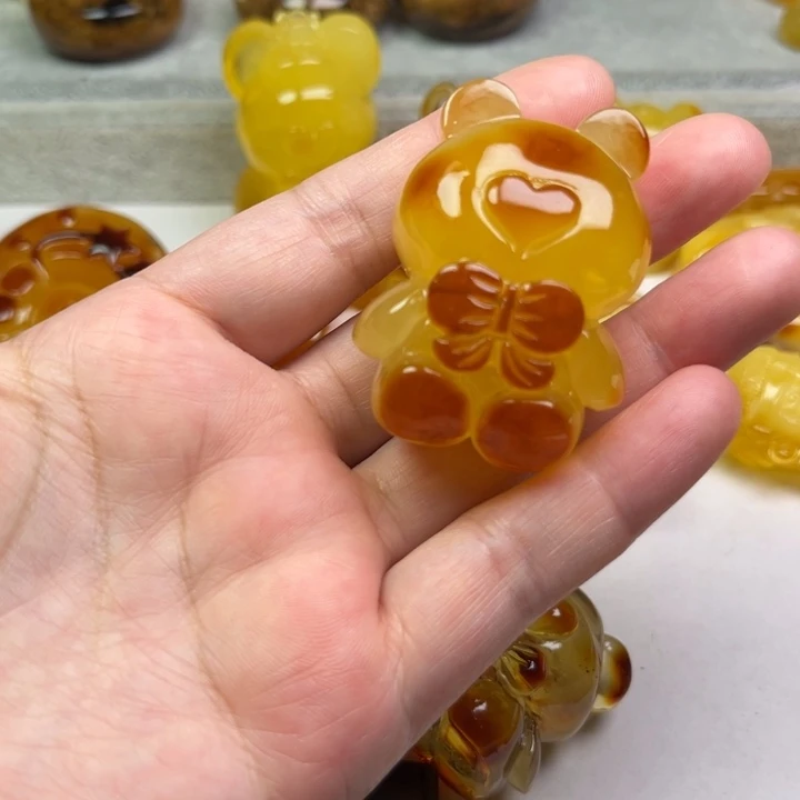 琥珀颈饰未镶嵌怅*、琥珀蜜蜡