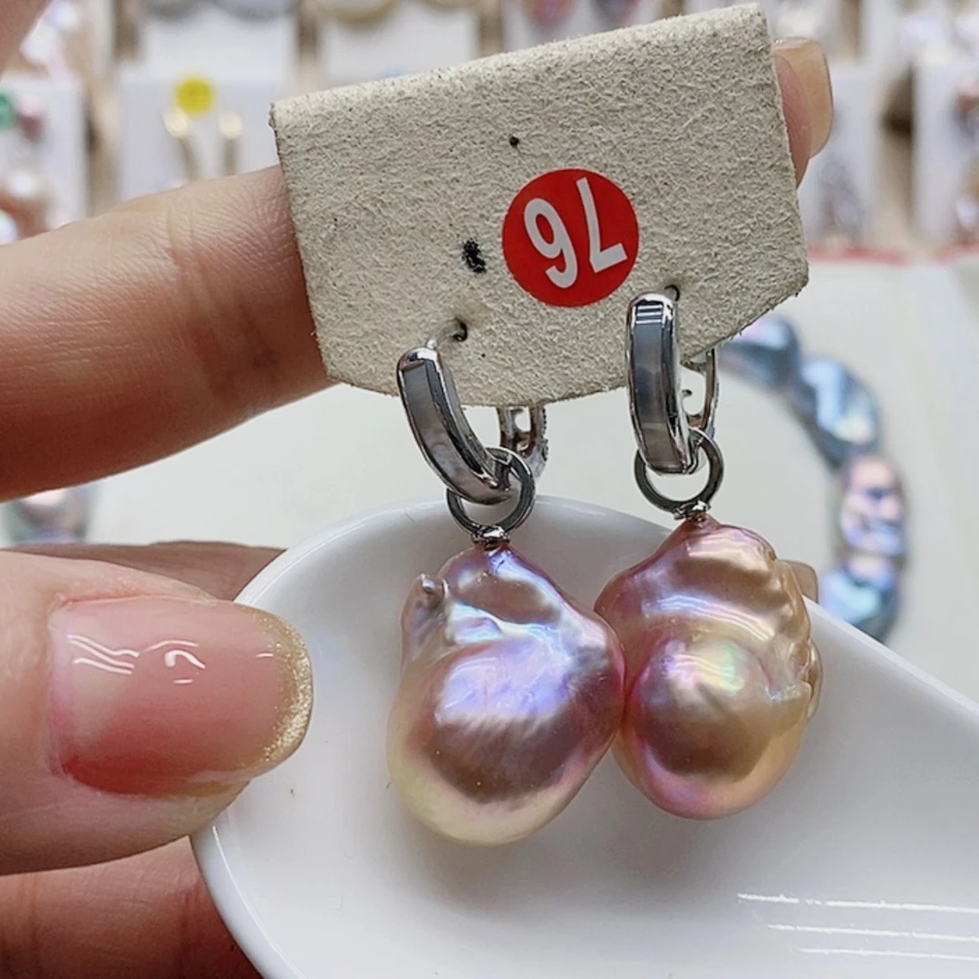 【闪购商品】淡水珍珠耳饰银S925镶嵌