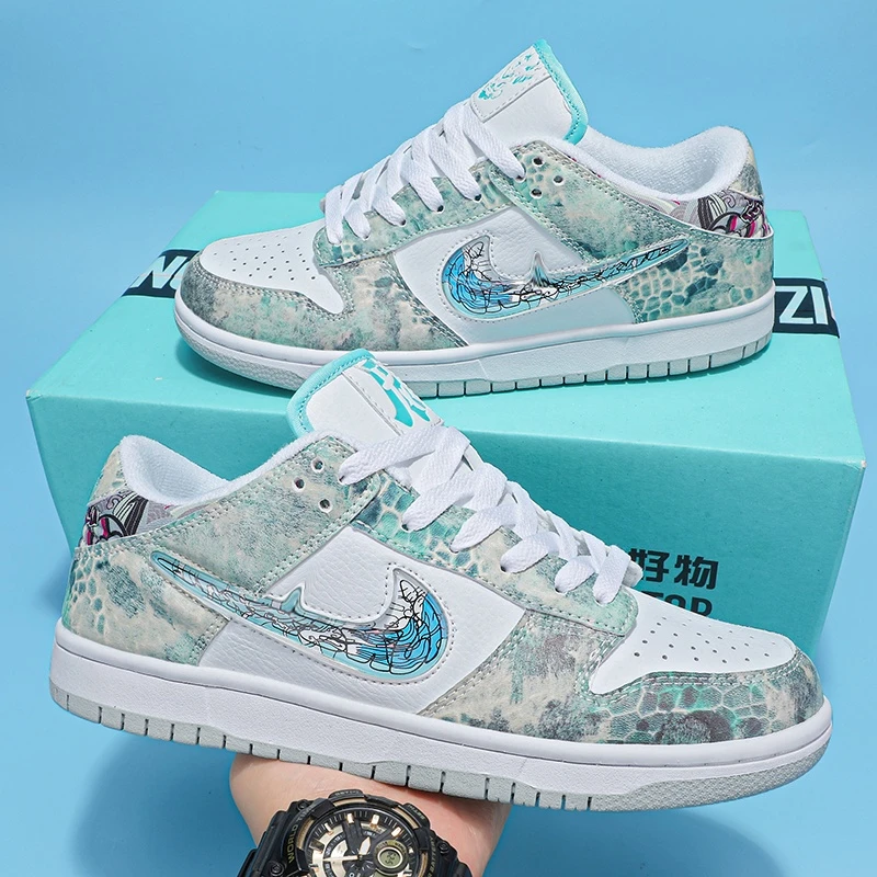 空军黑白熊猫鞋子男款板鞋莆田白生胶百搭夏季透气运动鞋学生