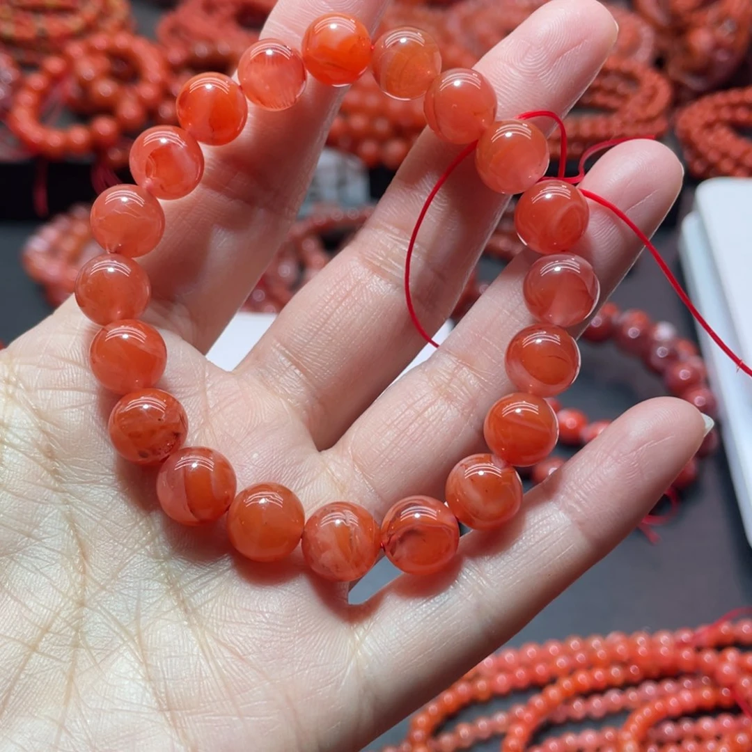 南红玛瑙手链未镶嵌