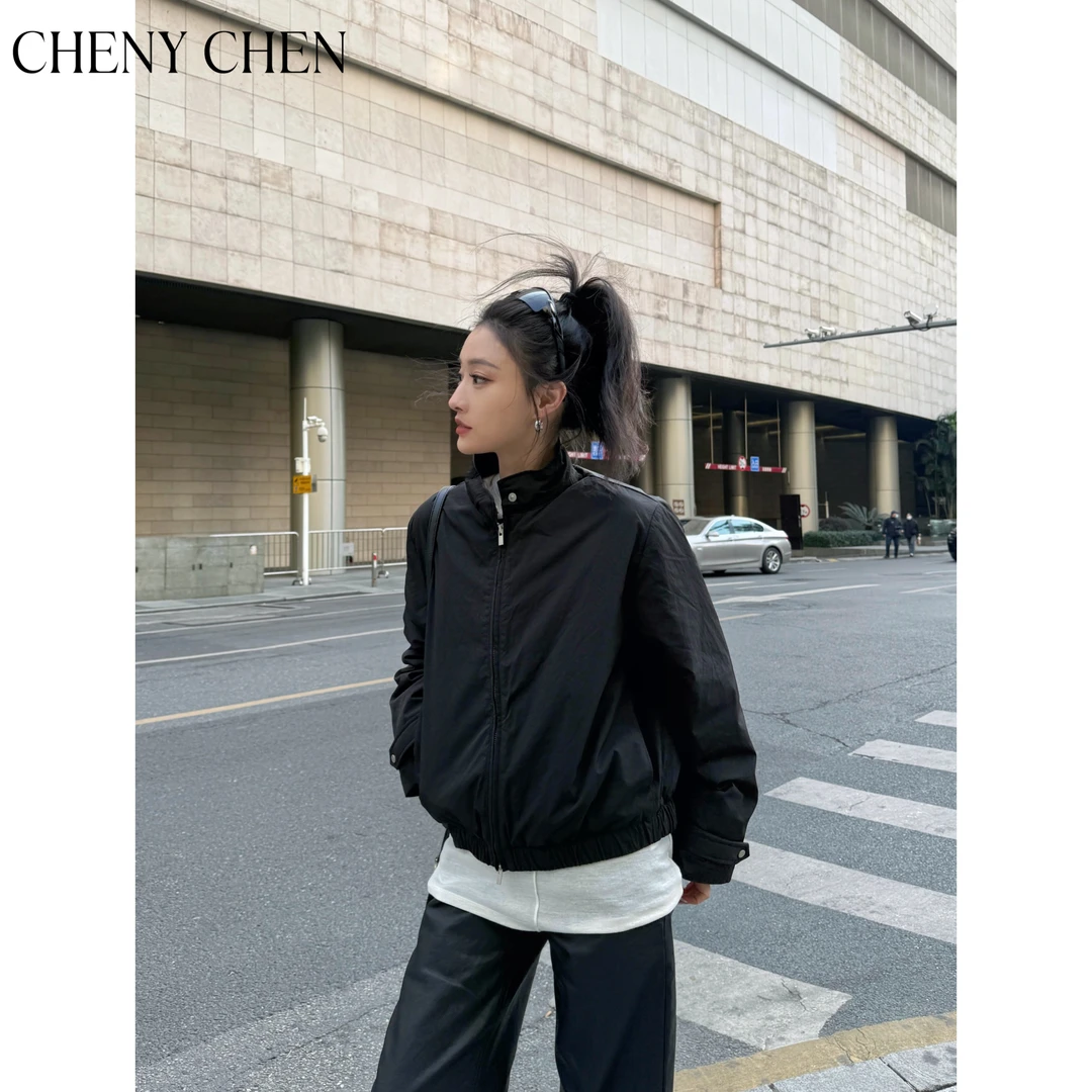 【孙大海专属】女厚款长袖羽绒服短款保暖梭织百搭简约CY-TN036