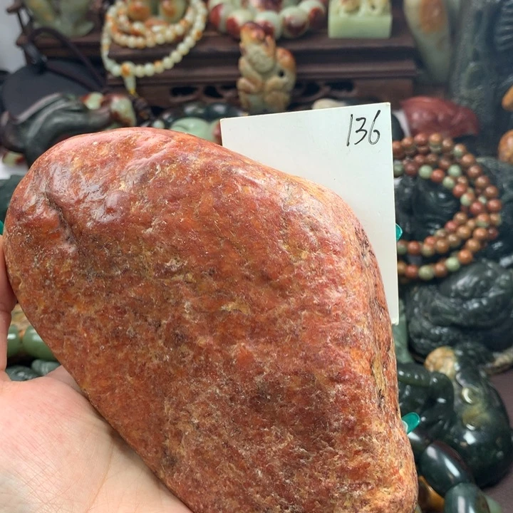 岫岩河磨玉（透闪石质玉）把件未镶嵌