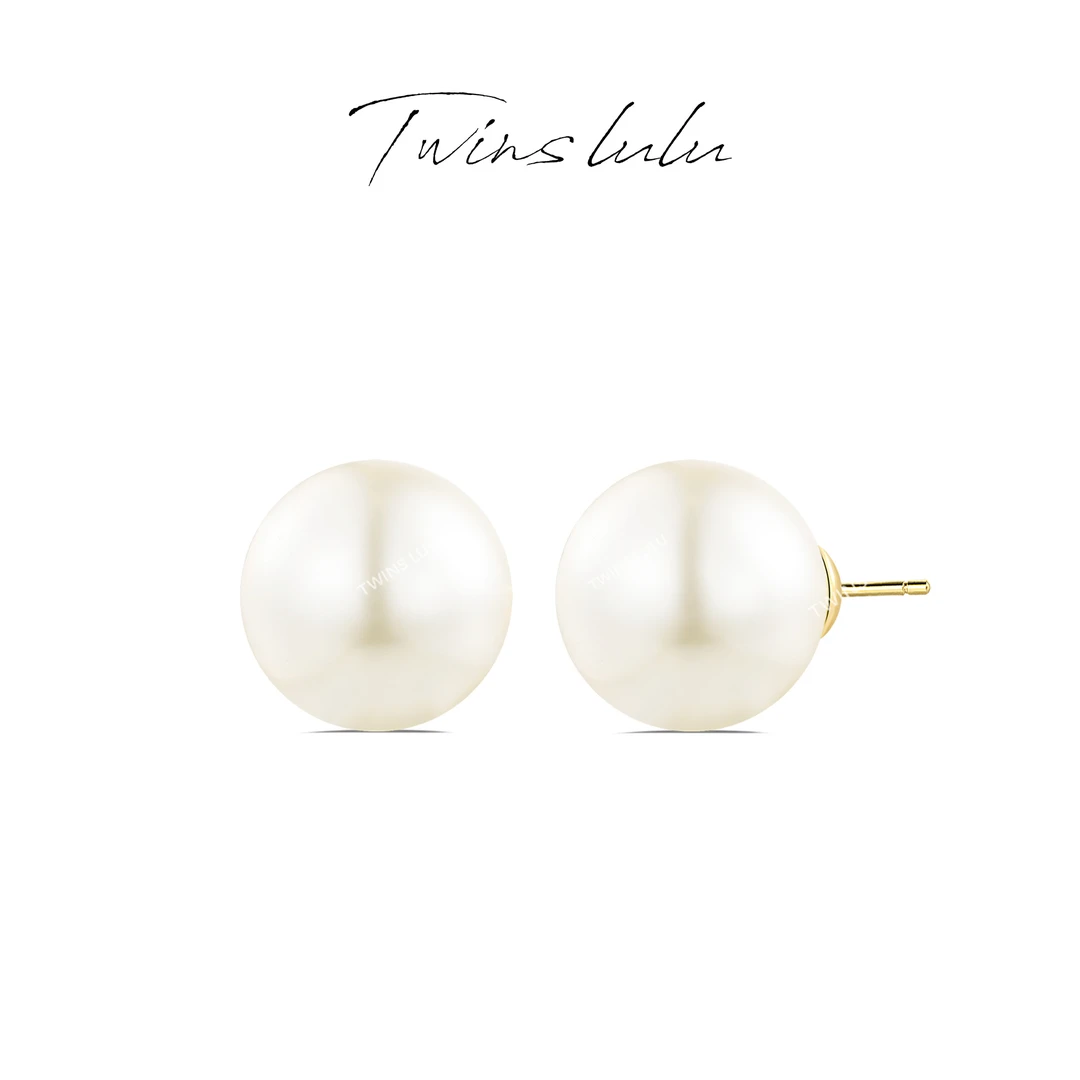 铜合金仿珍珠耳饰 手工气质百搭时尚白色简约小众珠珠耳环TSL1279