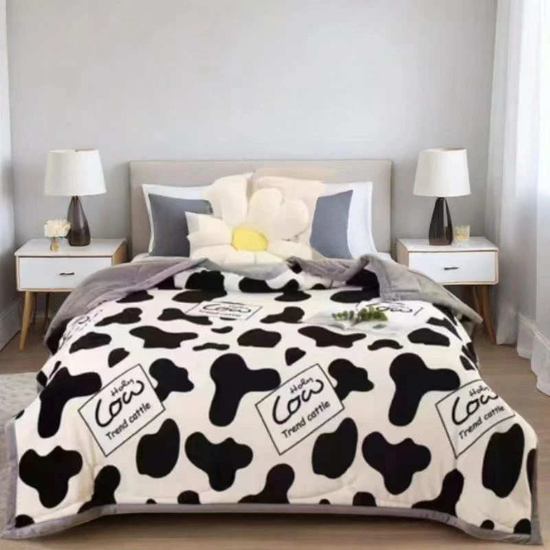 （试睡15天）2024新款双面牛奶绒被子 学生宿舍可机洗绒被子奶牛