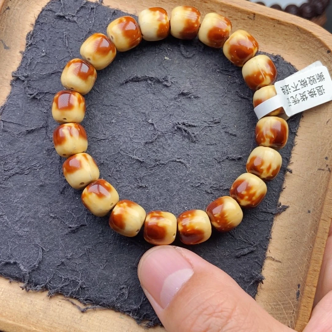 紫金鼠手串10.8mm天花板花皮