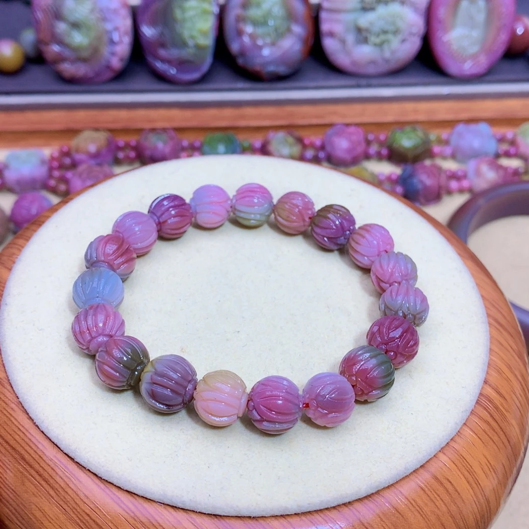 玛瑙未镶嵌手链盐源