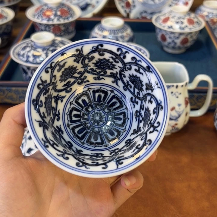 摆件景德镇陶瓷茶器百宝箱