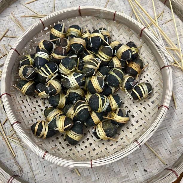 【小青皮三宝扎】2022年东甲三花青咸橄榄 三宝扎