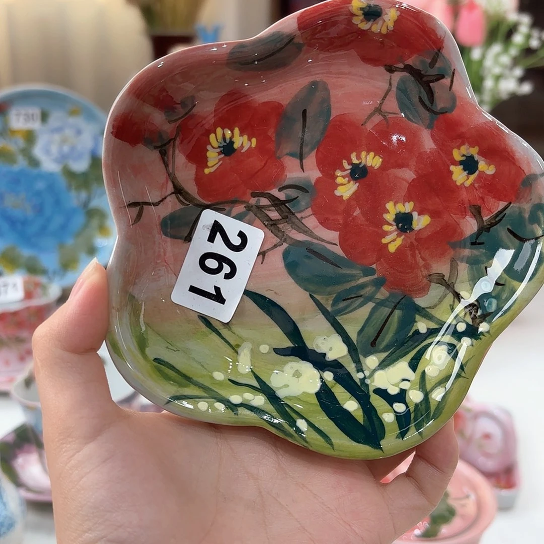 景德镇手绘高温釉下彩陶瓷茶具